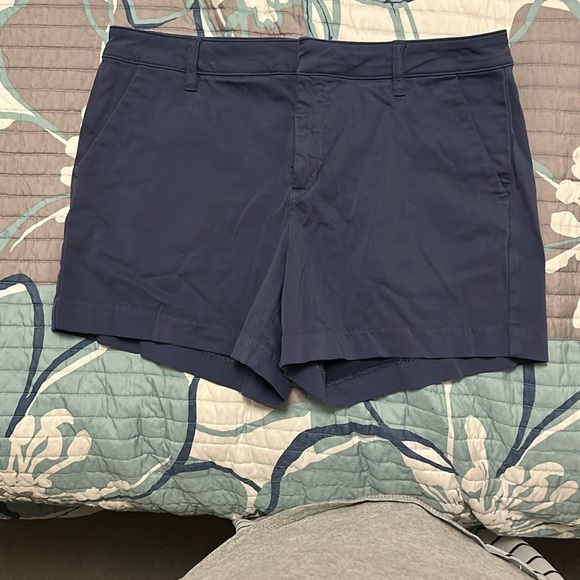 LILA RYAN Pants - LILA RYAN Blue Bermuda Shorts Dressy Casual